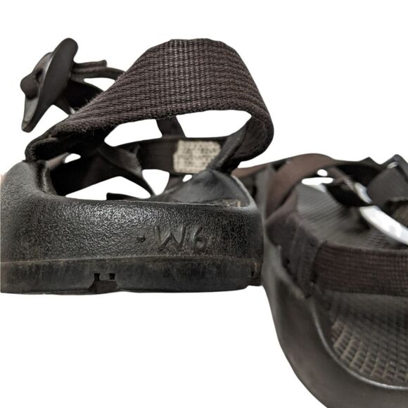 CHACO Women's Black Z Cloud Two Toe Loop Sandals 6 - Picture 8 of 9